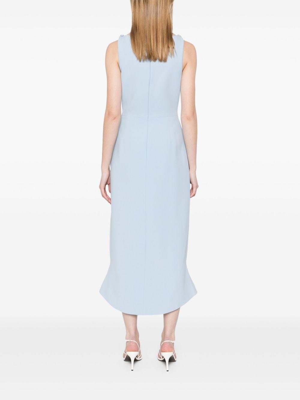 Abito con ricamo in azzurro chiaro David Koma - donna 