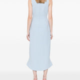 Abito con ricamo in azzurro chiaro David Koma - donna 