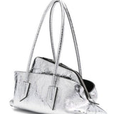 Borsa a spalla La passeggiata small in argentoThe Attico - donna 