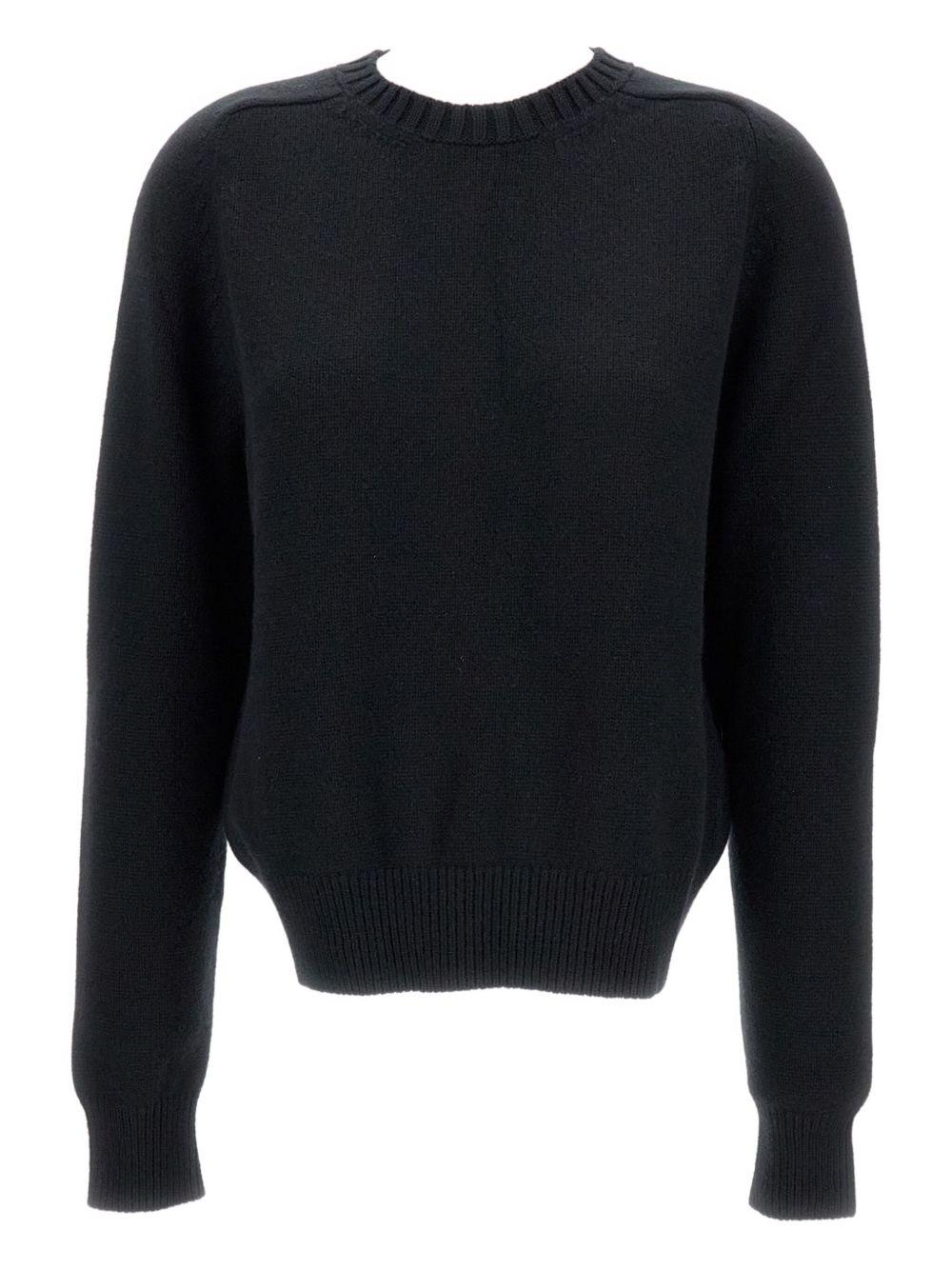 Maglione girocollo in nero Khaite - donna 