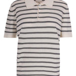 Polo a righe in bianco e blu A.P.C. - uomo 