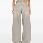 Jeans a gamba larga con effetto sbiadimento bethany in beige Haikure - donna 