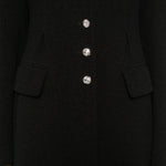 Cappotto con bottoni gioiello in nero Alessandra Rich - donna 