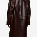 Cappotto monopetto in pelle in marrone Entire Studios - unisex 