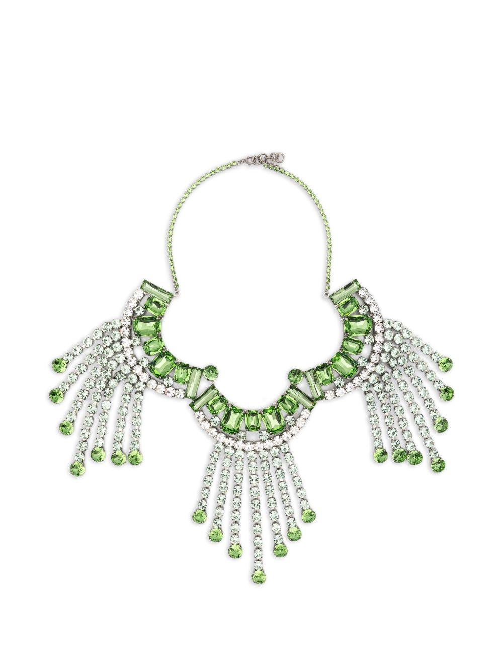 Collana con cristalli in verde Dries van noten - donna 