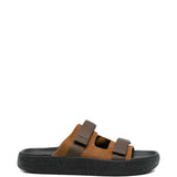 Ciabatte con cinturino touch-strap in marrone Veja - uomo 