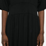 Abito midi plissettato in nero Toteme - donna 