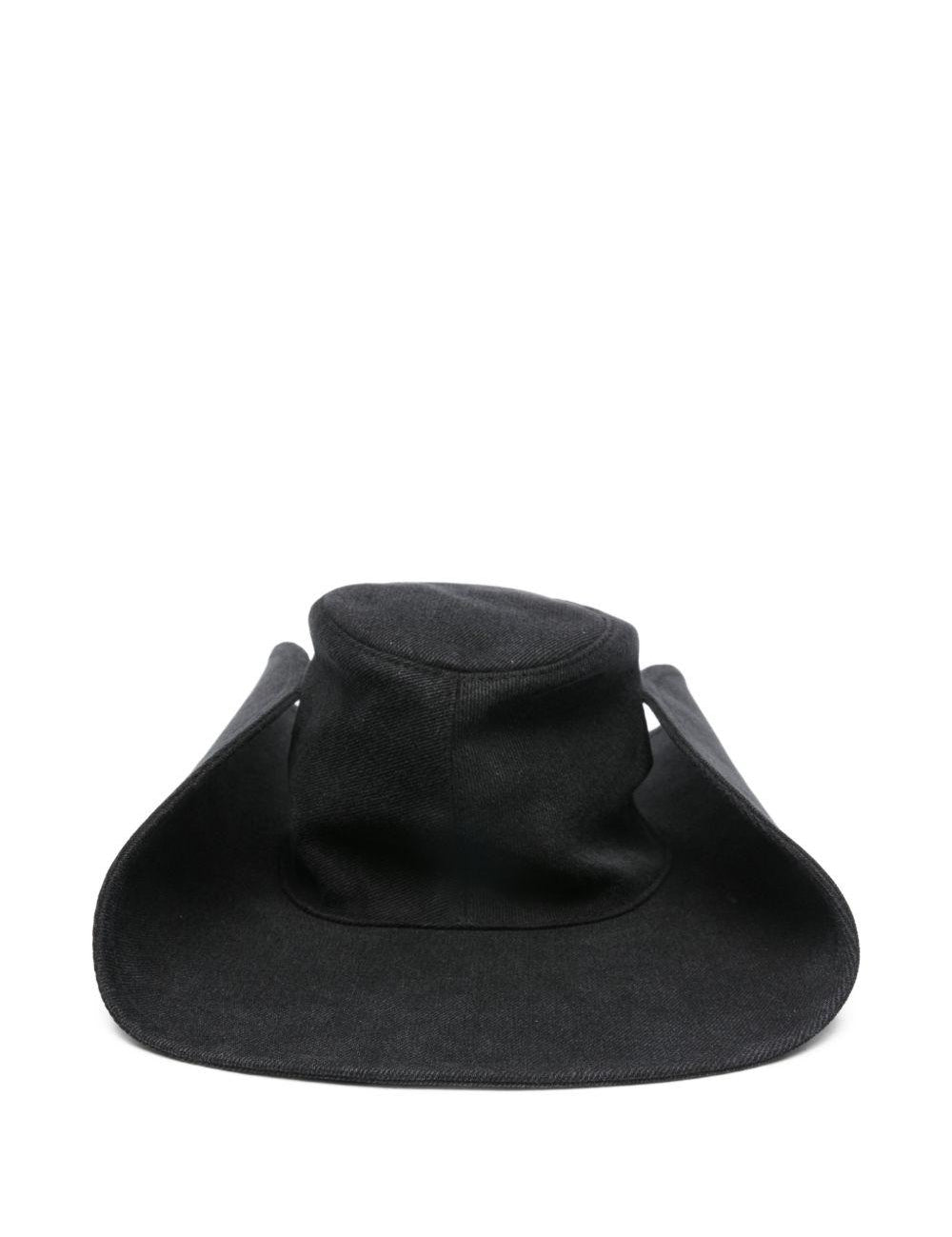 Cappello da cowboy in denim in nero Ruslan baginskiy - donna 