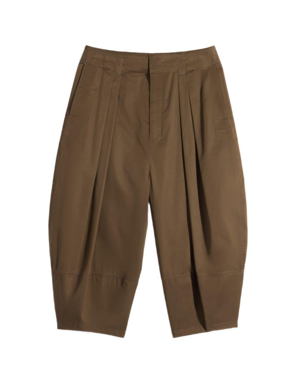 Bermuda gamba ampia in marrone LEMAIRE  - donna 