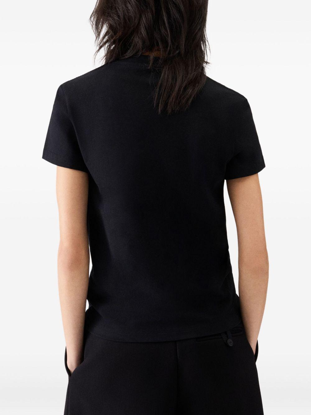 T-shirt le tshirt gros grain in nero Jacquemus - donna 