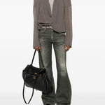 Giacca Maria con scollo a V in talpa Rick Owens - donna 