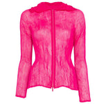 Top a maniche lunghe con design plissettato in rosa Issey miyake  - donna 