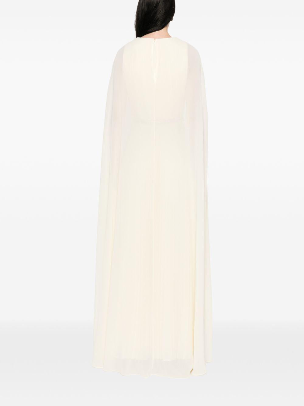 Abito lungo con scollo a V in giallo chiaro Roland Mouret - donna 