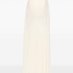 Abito lungo con scollo a V in giallo chiaro Roland Mouret - donna 