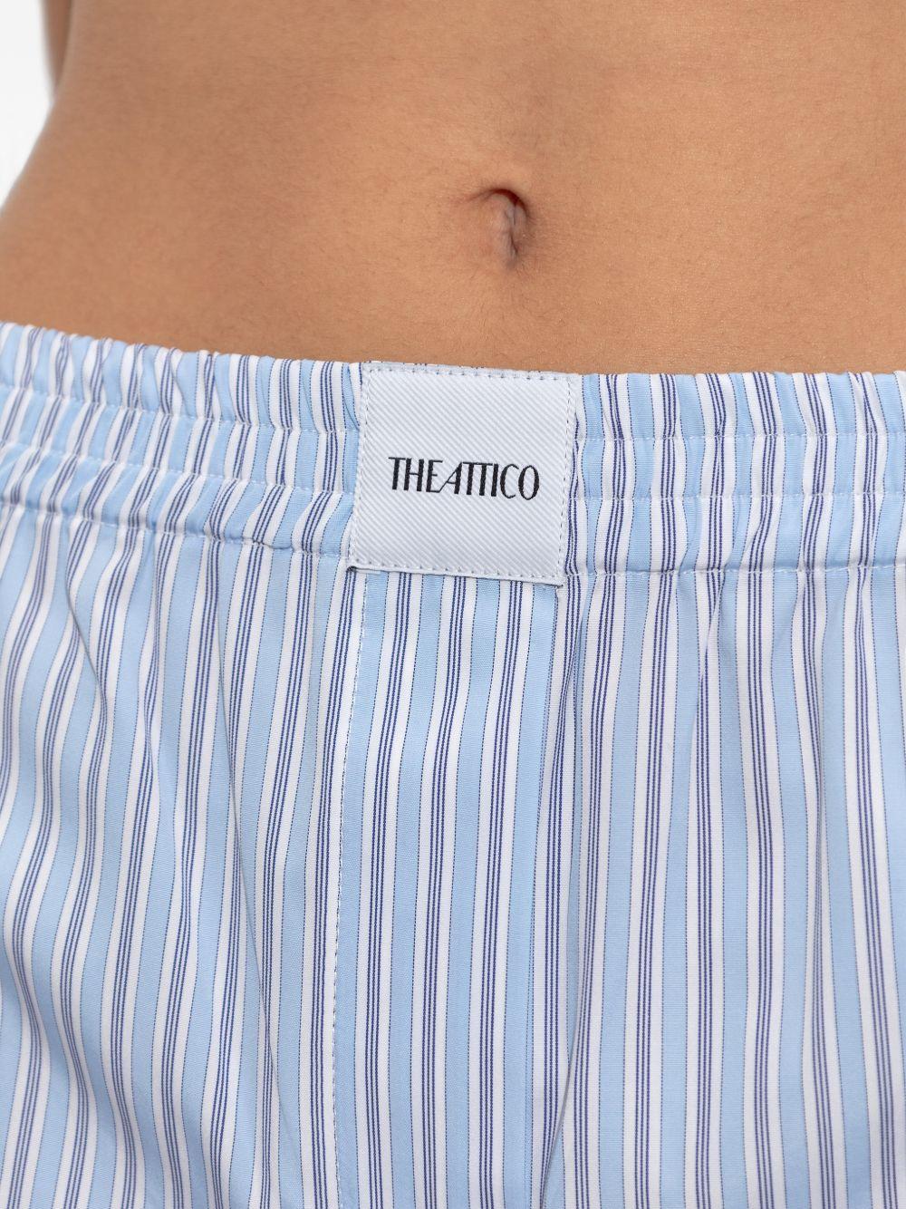 Shorts corti a righe in azzurro The attico - donna 