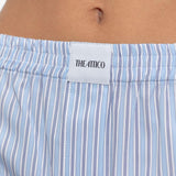 Shorts corti a righe in azzurro The attico - donna 