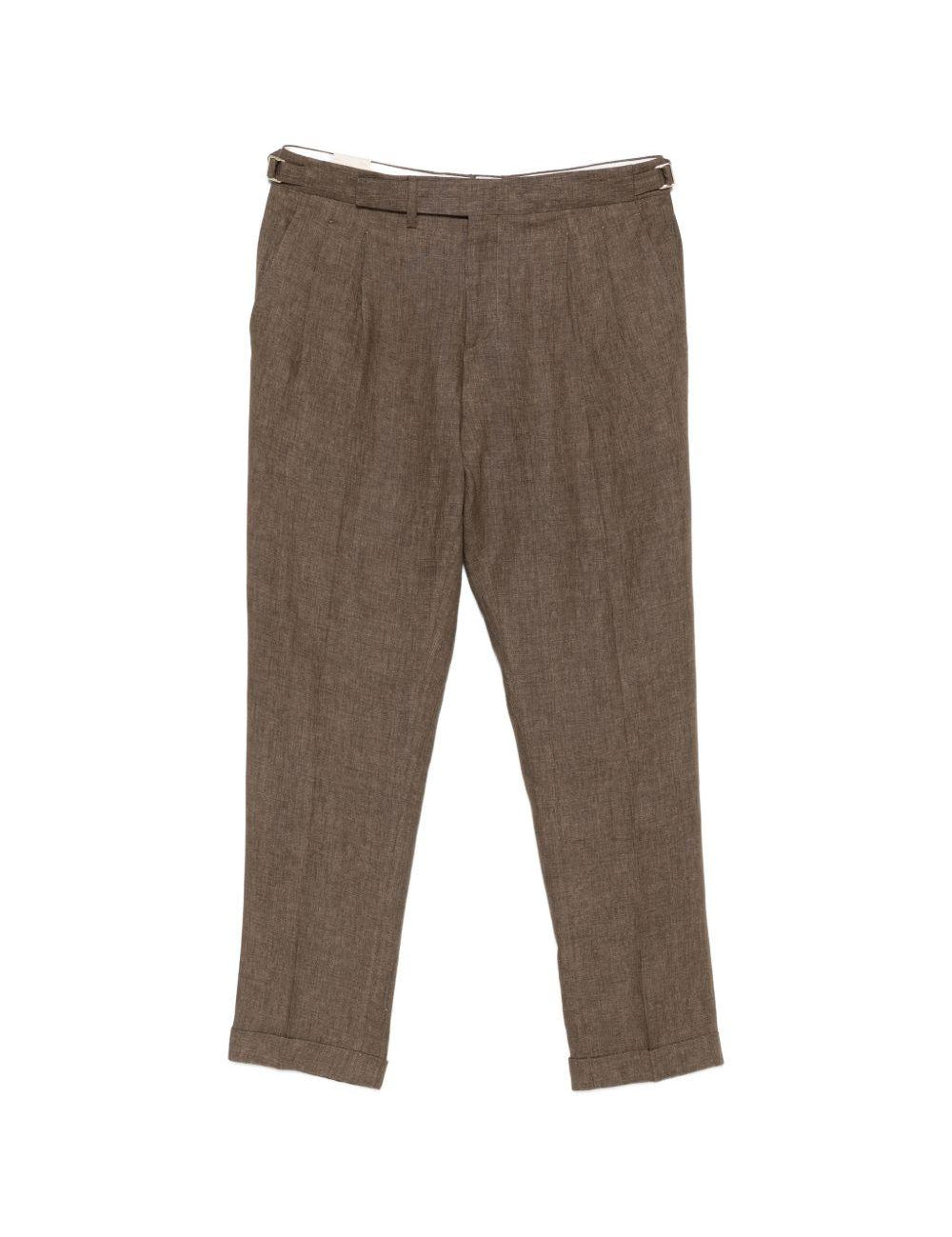 Pantaloni con regolazioni laterali in marrone Briglia 1949 - uomo 