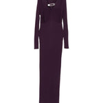 Abito maxi con cut-out in viola Giuseppe di morabito - donna 