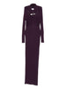 Abito maxi con cut-out in viola Giuseppe di morabito - donna