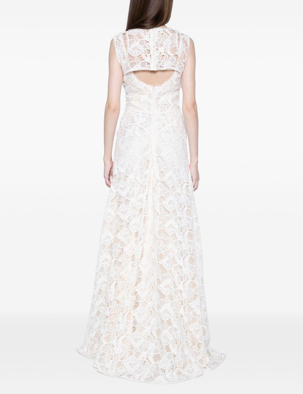 Abibto maxi in pizzo in beige Costarellos - donna 