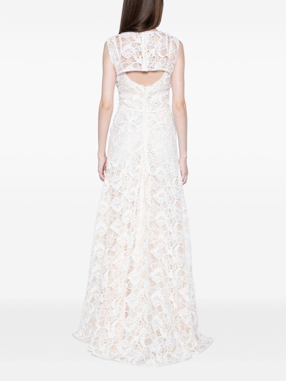 Abibto maxi in pizzo in beige Costarellos - donna 