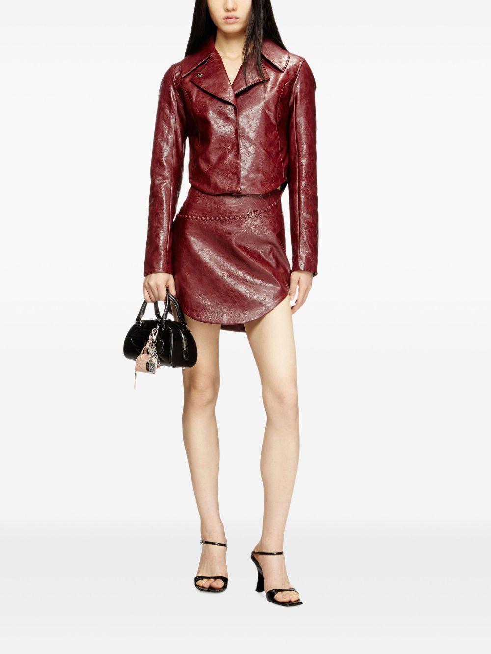 Minigonna O-Hara con logo in bordeaux Diesel - donna 