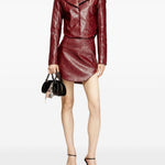 Minigonna O-Hara con logo in bordeaux Diesel - donna 