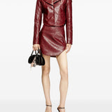 Minigonna O-Hara con logo in bordeaux Diesel - donna 