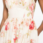Abito midi con stampa floreale Roselight Picnic multicolor 
