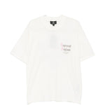 T-shirt a maniche corte con stampa logo in bianco Represent - uomo 