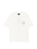 T-shirt a maniche corte con stampa logo in bianco Represent - uomo