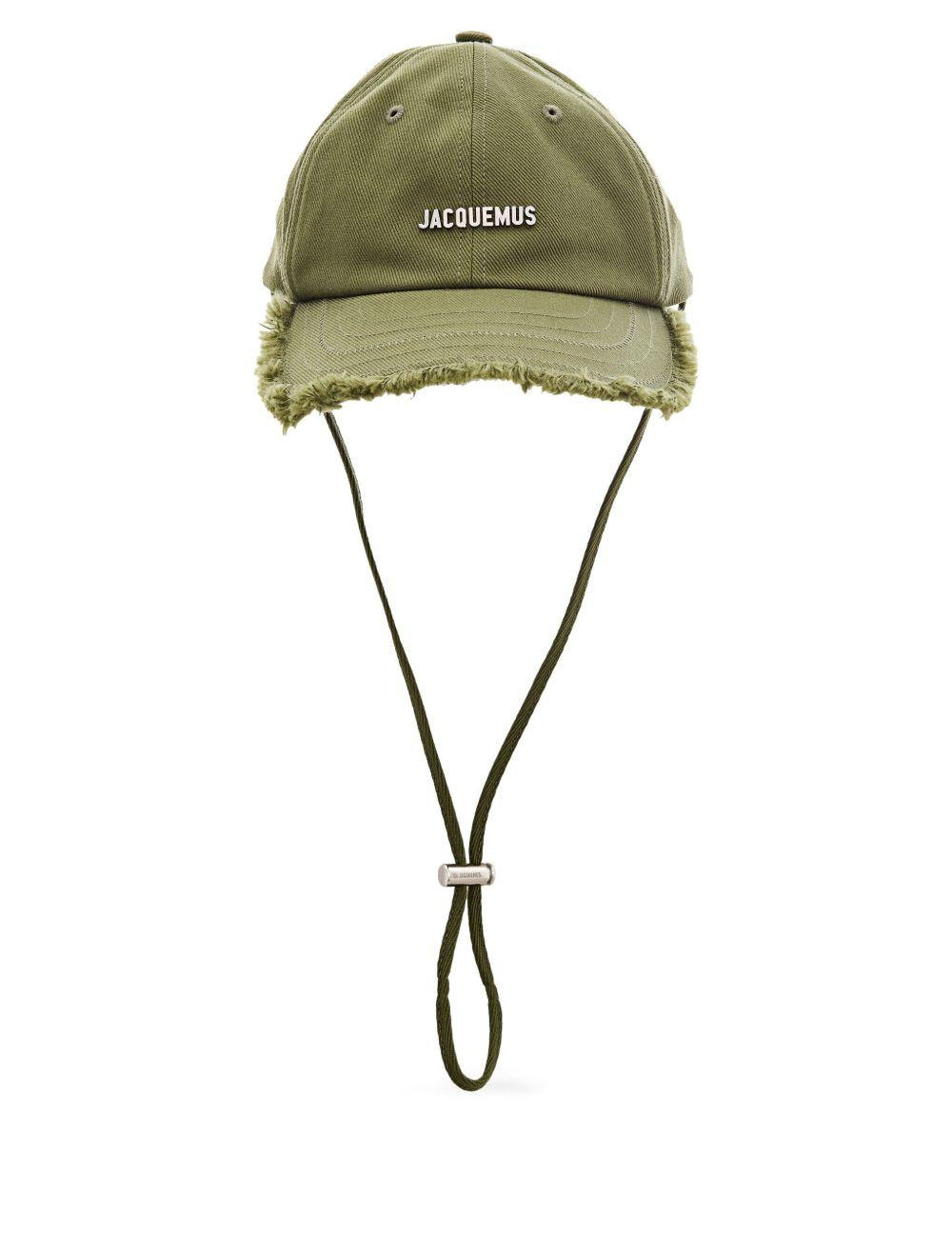 Cappello con orlo sfrangiato in verde Jacquemus - unisex 