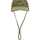 Cappello con orlo sfrangiato in verde Jacquemus - unisex 