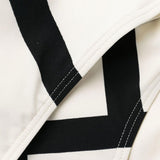 Costume da bagno con monogramma in bianco e nero Toteme - donna 