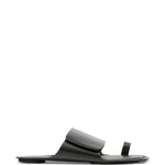 Sandali in pelle in nero Mm6 maison margiela - uomo 