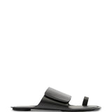 Sandali in pelle in nero Mm6 maison margiela - uomo 