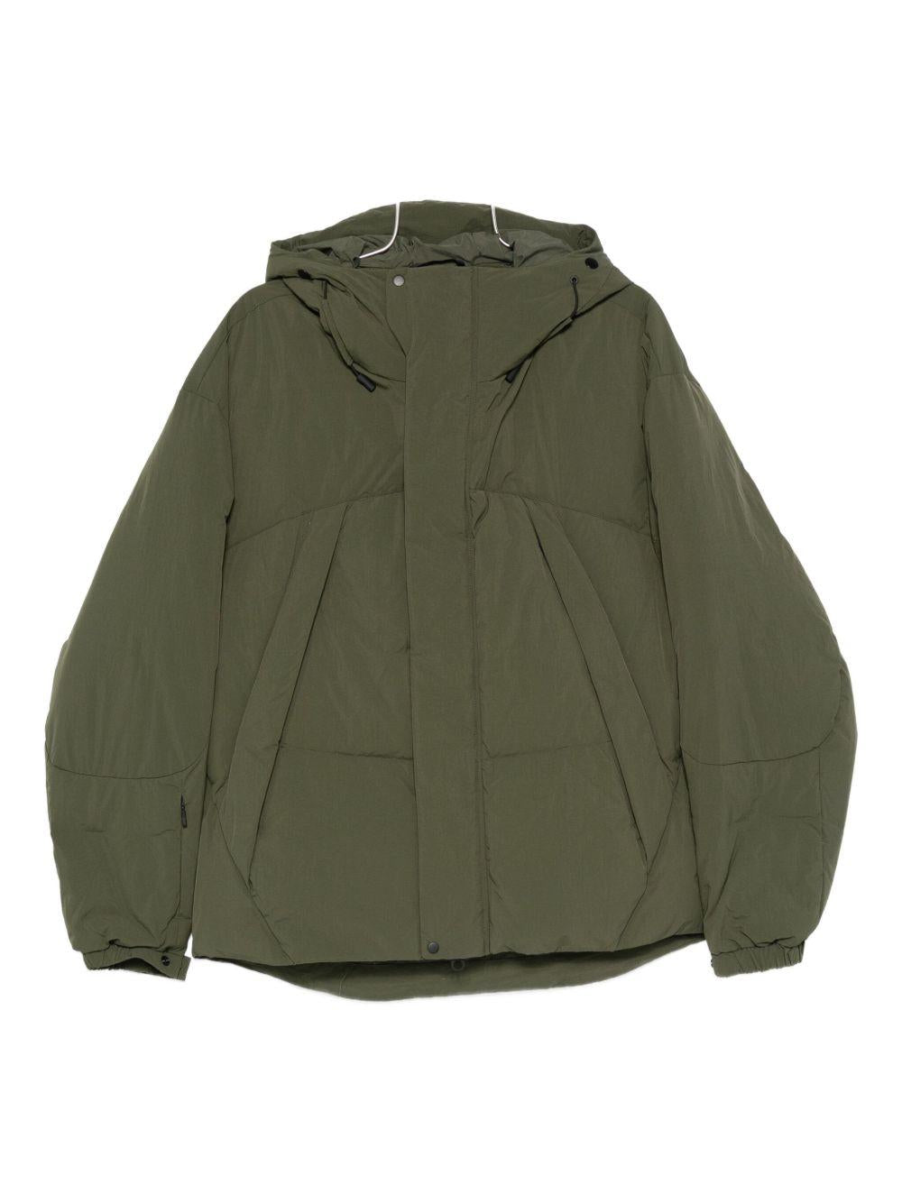 Piumino con cappuccio in verde Jg1 - uomo 