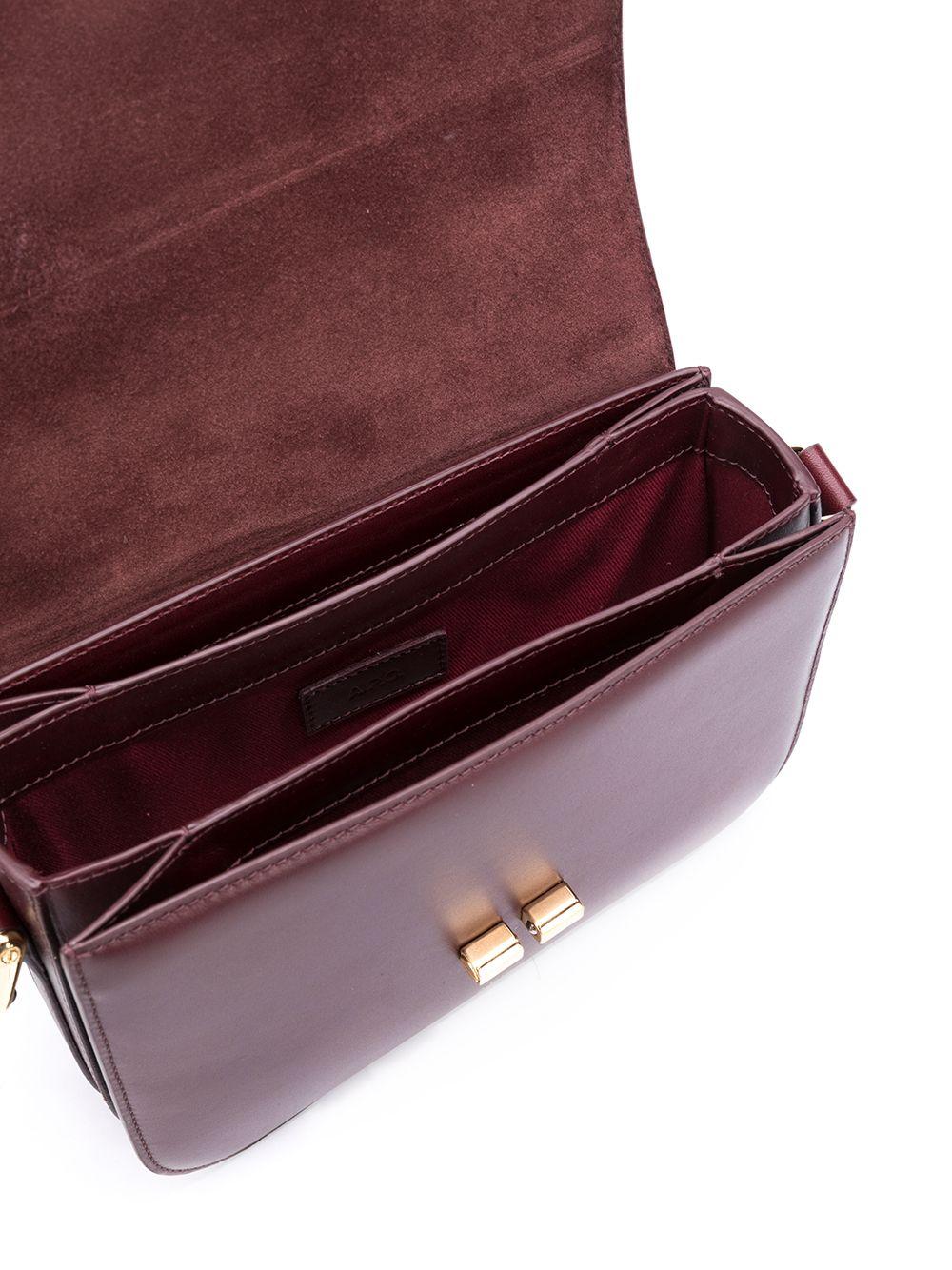 Borsa Grace small in bordeaux A.P.C. - donna 