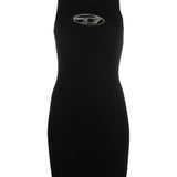 Abito con placca logo M-Onerva in nero Diesel - donna 
