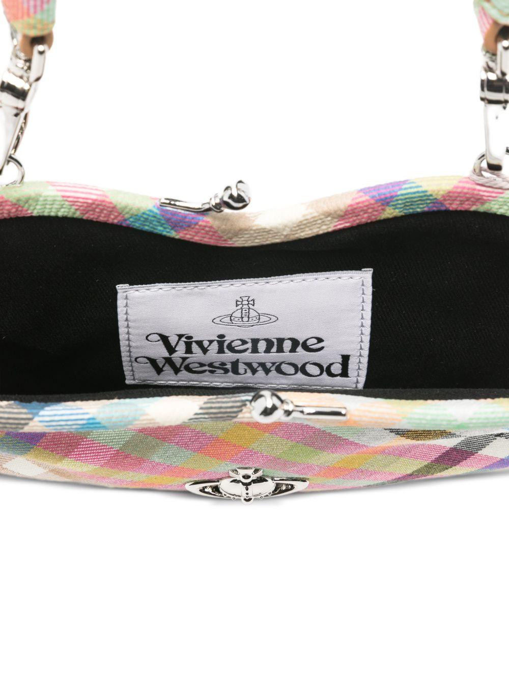 Borsa a quadri belle heart multicolore Vivienne westwood - donna 