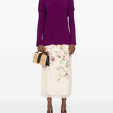 Camicia a coste in viola Forte forte - donna 