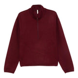 Felpa in lana con mezza zip in bordeaux Sunflower - uomo 