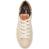 Sneakers super-star con stampa animalier in beige Golden goose - donna 