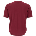 T-shirt a girocollo in bordeaux Kangra - uomo 