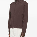 Giacca bomber con zip in marrone Brunello cucinelli - uomo 