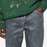 Jeans con lavaggio acido in blu Purple - uomo 
