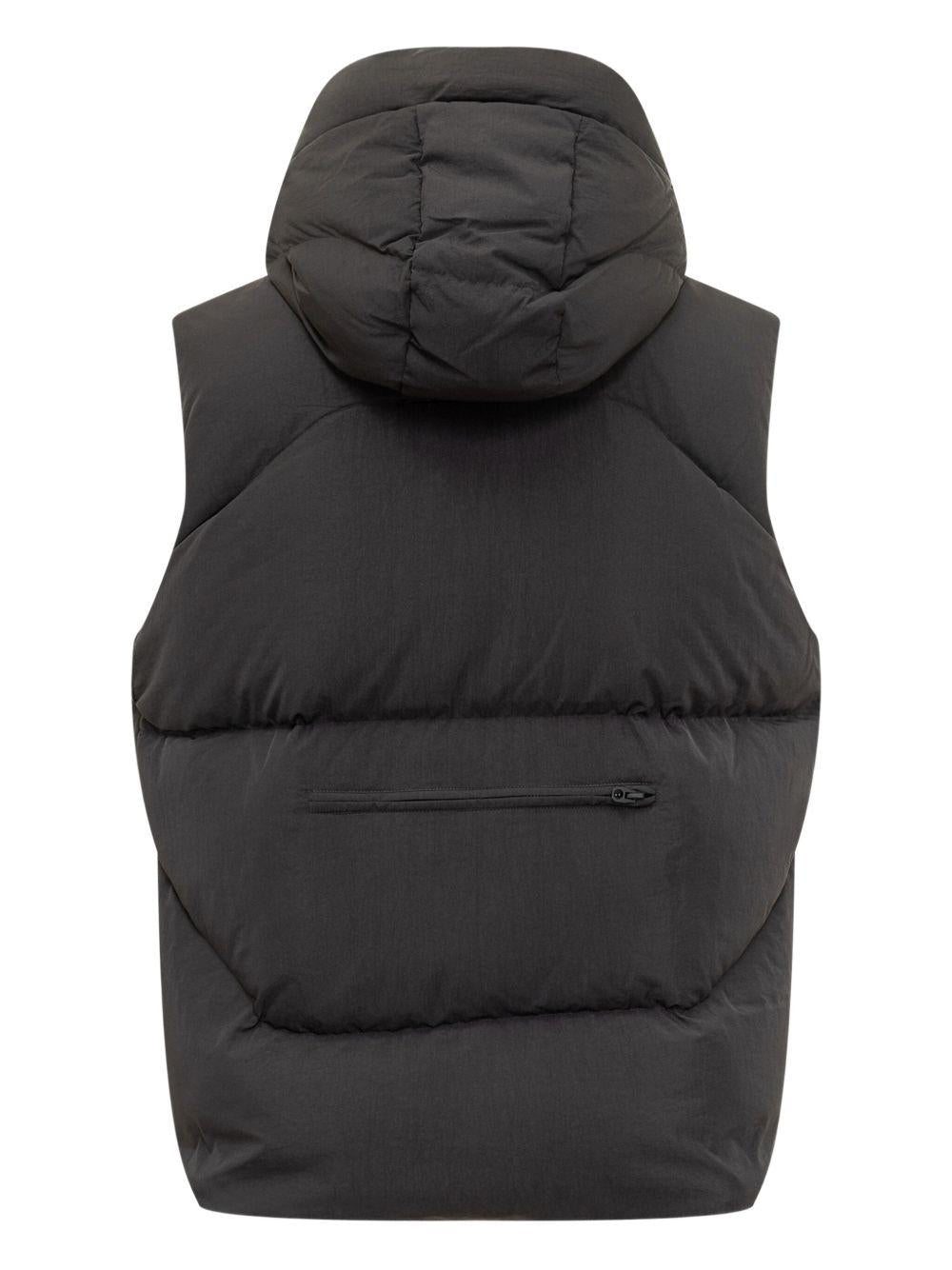 Gilet con zip in nero Jg1 - uomo 