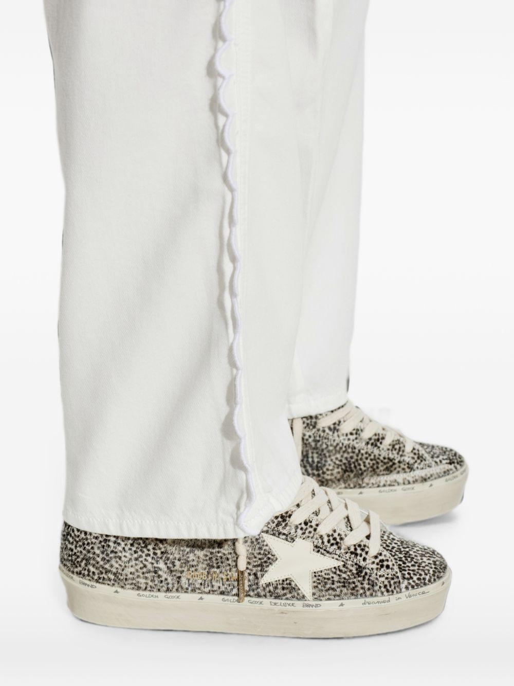 Sneakers hi star in bianco e nero golden goose - donna 
