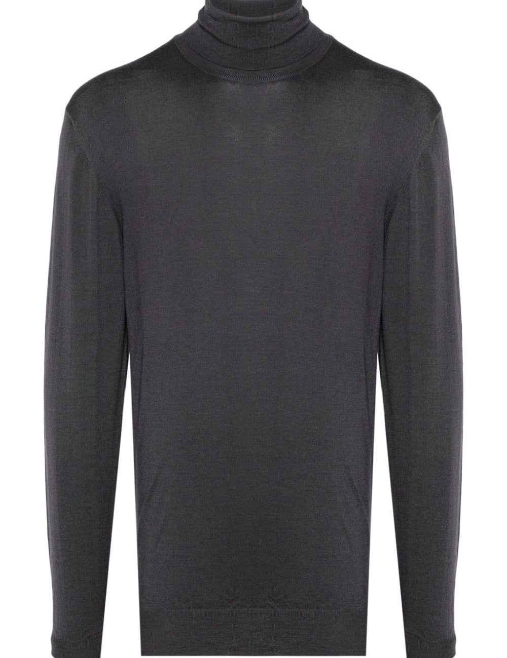 Maglione Camio Branco in grigio scuso Barena Venezia - uomo 