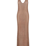 Abito con strass in marrone Venuja - donna 